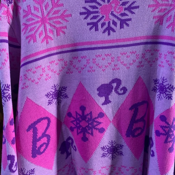 Barbie Women's Sweater in Purple and Pink - Picture 7 of 8